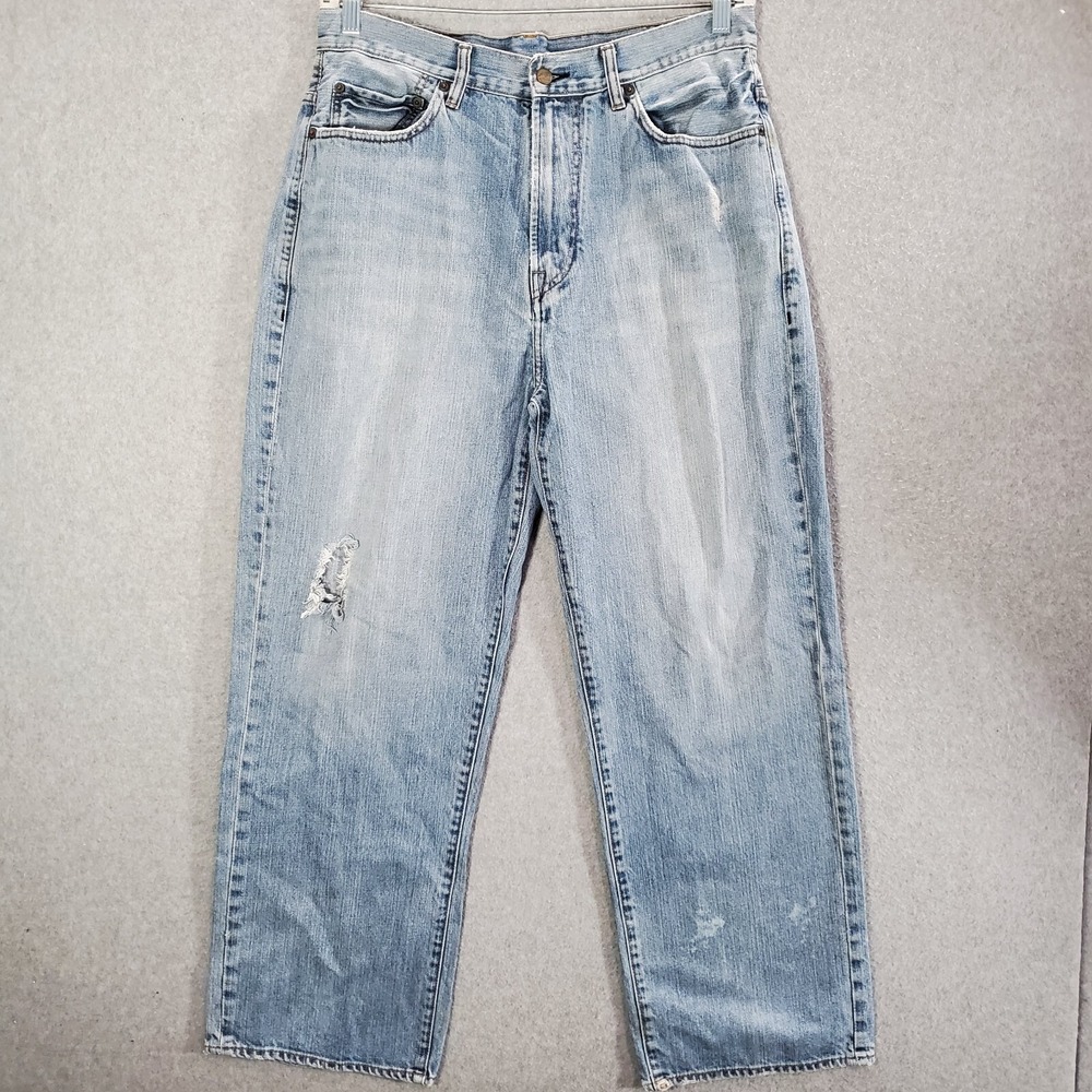 VINTAGE Ecko Unltd Men Jeans 34x30 Blue Denim Baggy Fit Street Skater Y2K READ